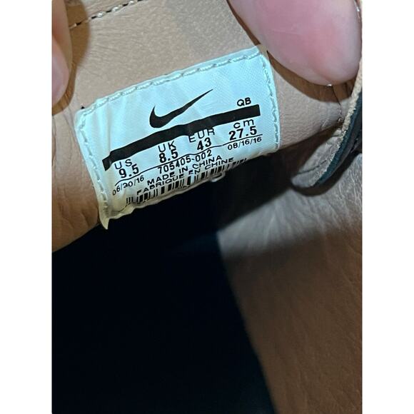 9.5 Rare Nike SB Zoom Janoski AC dunk 705405-002 Triple Black Leather Shoes Skat main image 8